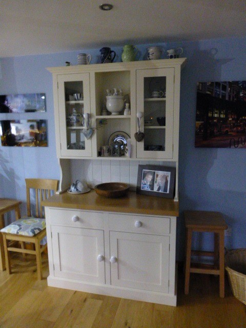 Beautiful Painted 4 Foot Glazed Dresser From The English Dresser