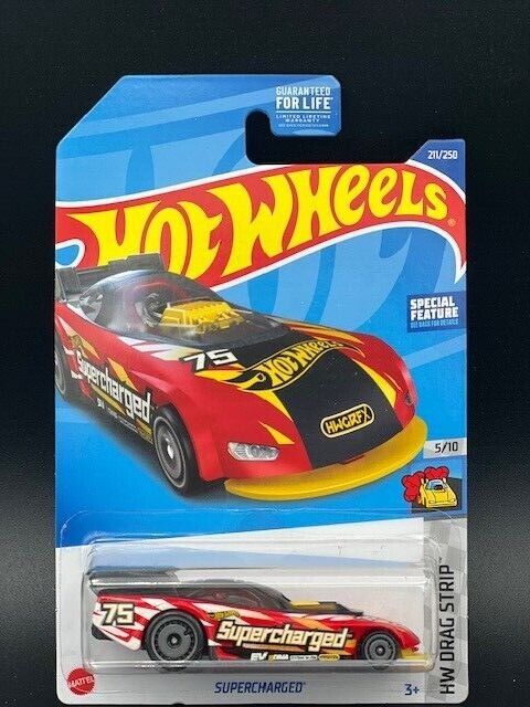 Cars:Supercharged - Red - 211/250: Hot Wheels  You Pick - 2021/2022 - Combine Shipping
