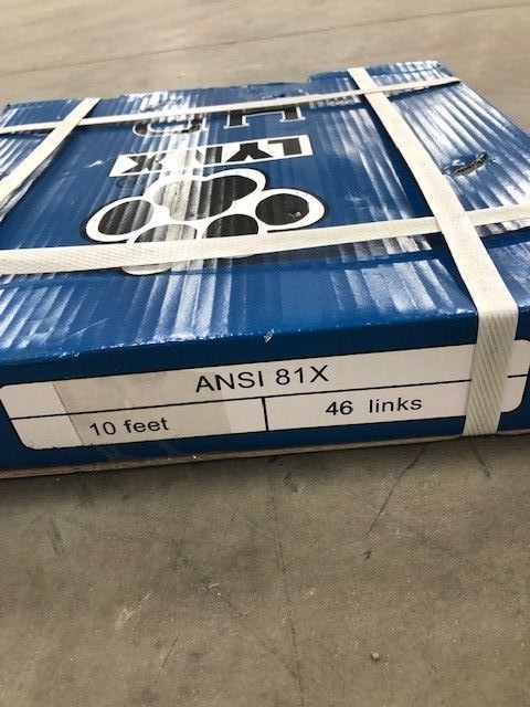 Grain Conveyor New 81X Chain 10’ 200 Left. Free Shipping