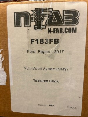 N-Fab LBM Bumper Mounts FITS 2017 Ford Raptor - Tex. Black F183FB