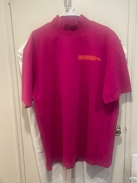 RAF SIMONS x Calvin Klein 205W39NYC Logo Baggy Tee Shirt