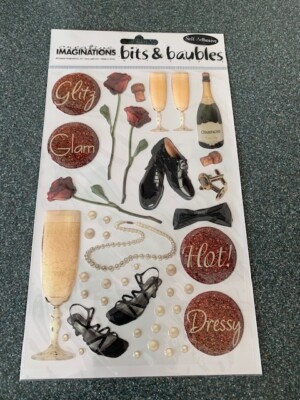 CREATIVE IMAGINATIONS 3D EPOXY STICKERS ANNIVERSARY WEDDING SPECIAL DAY ROMANCE