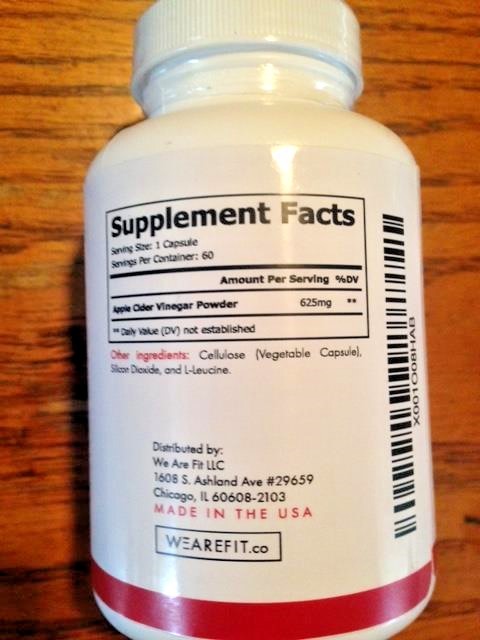 Apple Cider Vinegar Supplement - All Natural Weight Loss, Detox, and Digestion S