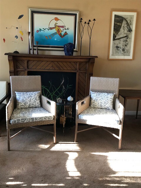 Pair of Casual Modern Woven Leather McGuire Lounge Chairs