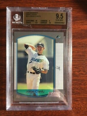 2000 Bowman Draft Picks #33 Jorge Cantu Rookie Card BGS 9.5