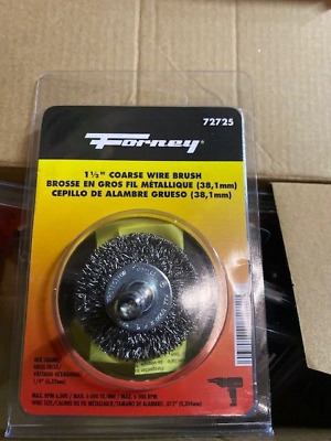 (5 PACK) FORNEY 72725 1 1/2'' GRINDER WIRE WHEEL CUP BRUSH CRIMPED WIRE
