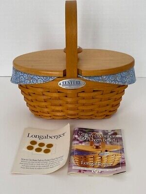 Longaberger 2000 Century Celebration Cheers Basket Combo with Lid 18945