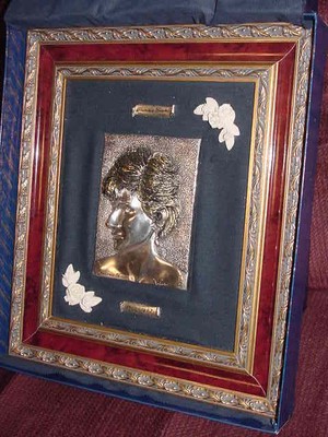 Princess Diana Cameo Sculpture 925 Hallmarked Silver Memorial Limited Edition IT