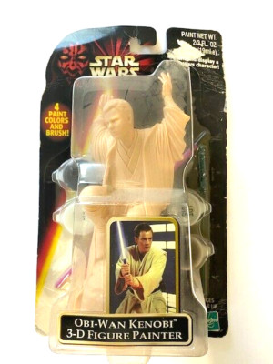 Star Wars Episode 1 Obi-Wan Kenobi 3-D Figure Painter 1998 New in Packaging NIB