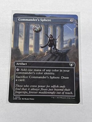 Commander's Sphere Borderless Commander Masters #655 MTG