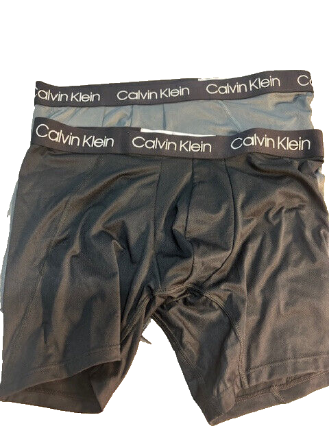 klein Calvin Klein MENS Polyester Boxer Brief Boxers 2PACK NP2171S