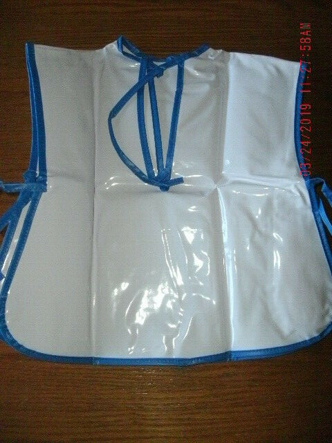 NWOT Child Size Art Smock vinyl craft apron w/ pockets, sleeveless