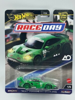 2024 HW HOT WHEELS PREMIUM CAR CULTURE RACE DAY REXY PORSCHE 911 GT3 R 992 GREEN