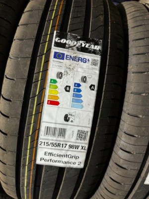 1 x NEW 215/55/17 98W XL GOODYEAR EFFICIENT GRIP PERFORMANCE 2  FREE FIT LONDON