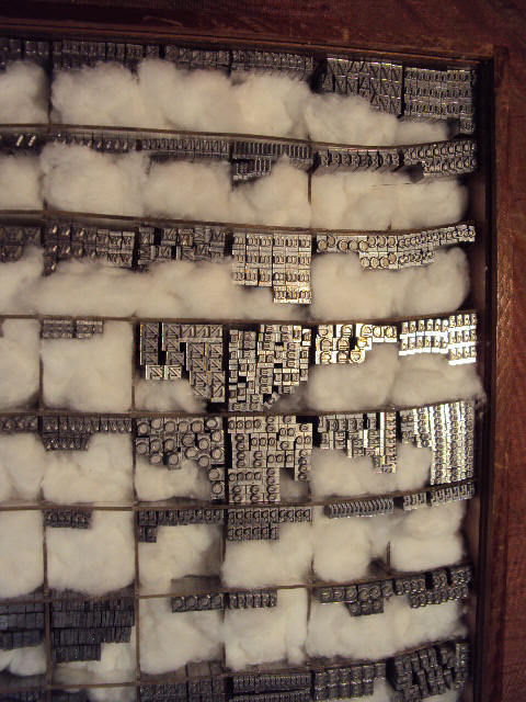 USED EXCELLENT CONDITION HOWARD IMPRINTING MACHINE TYPE, 12 PT. GARAMOND SORTED