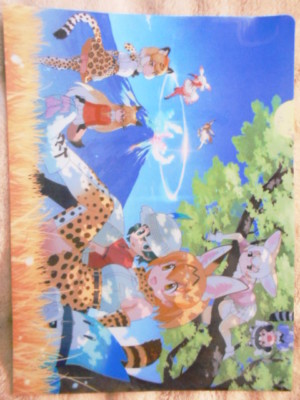 Kemono Friends clear file holder Japanese Anime sexy kawaii MP