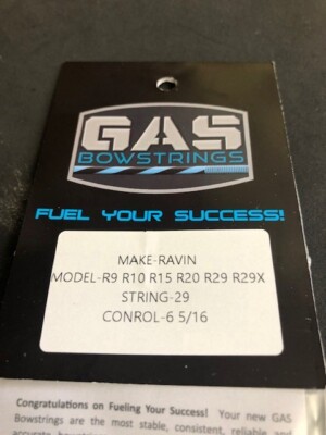 Ravin R9, R10, R15, R20, R29, R29X Gas String and Cables Set New (Black)