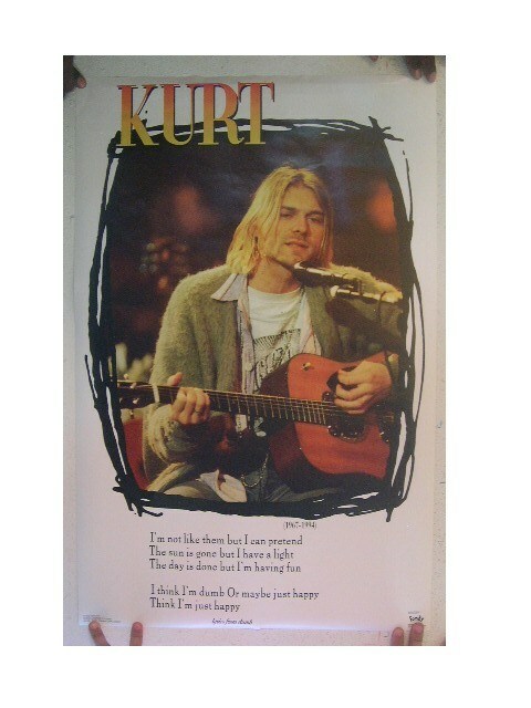『希少なヴィンテージ』Kurt Cobain Nirvana ポスター 2枚 Kurt Cobain Poster Nirvana Unplugged white | eBay