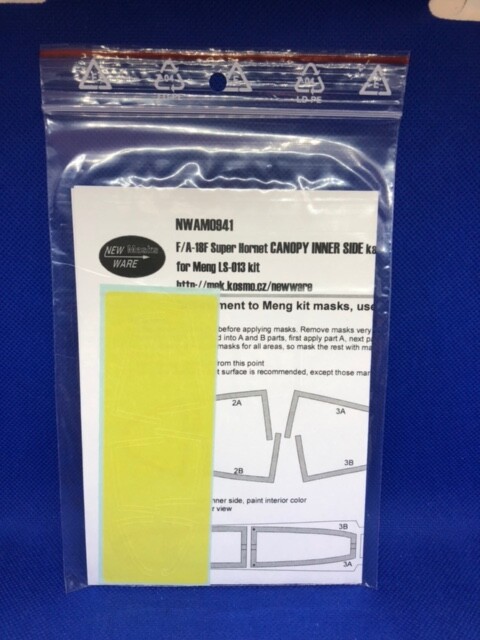 New Ware Masks 1/48 F/A-18F Super Hornet CANOPY INNER SIDE