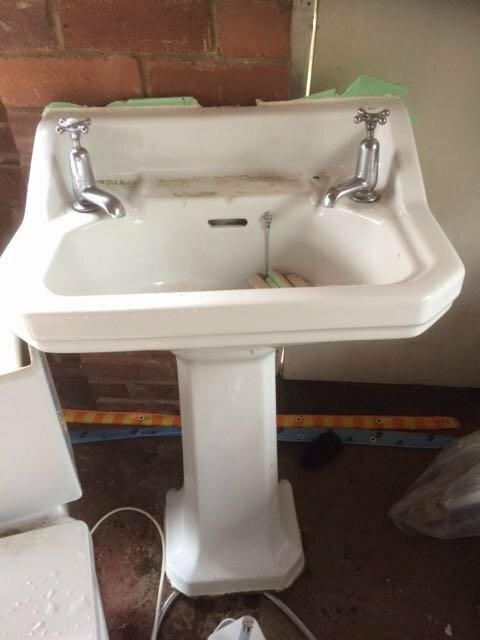 Original 1930s Bathroom Sink With Taps In Moortown West Yorkshire Gumtree