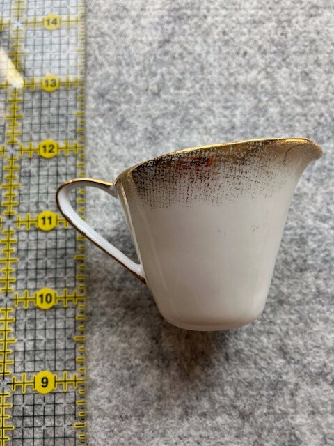 Cottier Freres-Switzerland-Interlaken Scene/Gold Trim Miniature Creamer #608