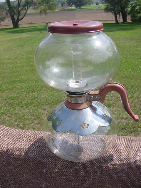 Vintage SILEX Red Bakelite DELRAY Double Bubble/Vacuum Coffee Maker