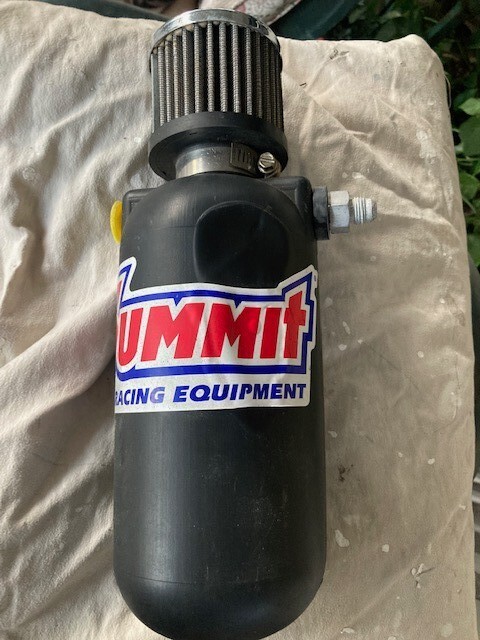 Catch Can&nbsp; Reservoir Tank&nbsp; Black Plastic Baffled W/vent Un