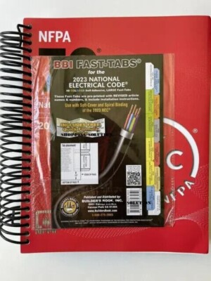 NFPA 70 National Electrical Code NEC 2023 Edition Spiral + BBI Fast Tabs. New