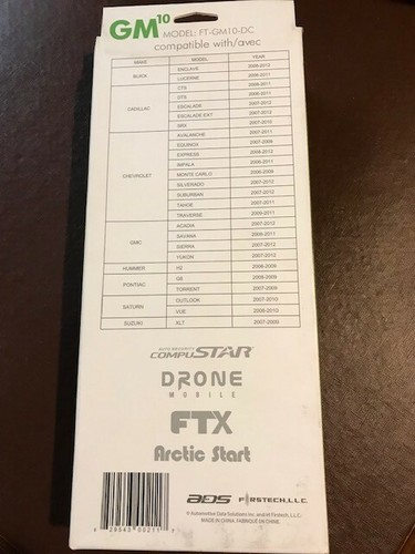 FIRSTECH  FT-GM10-DC REMOTE CAR STARTER