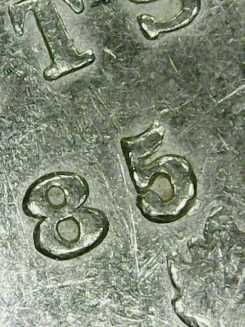 Canada 5 cents 1885 Small Repunched 5/5 Type 2 EF-Au