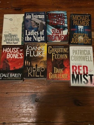 Lot of 8 Mystery Thriller Paperbacks - Various Authors/Sub-Genres