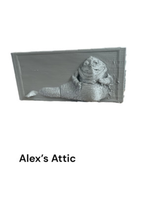 Jabba the hutt in carbonite about 4 inches wide 3D print