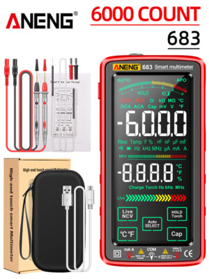 ANENG 683 Smart Multimeter High-End Touch 6000 Multitester AC/DC Voltage Current