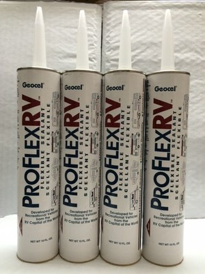 4 Pk ProFlex RV Flexible Sealant Caulk White -Motorhomes Fifth Wheels RVS 28101