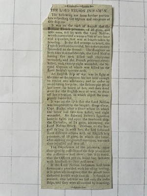 1803. Ship The Lord Nelson, East Indiaman, Capture and Recapture.