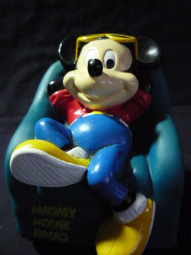 Vintage Mickey Mouse sitting in a chair AM radio