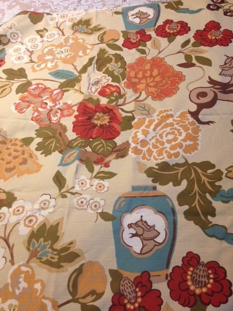 Vern Yip fabric, 2 yards Windom, Spice, new.