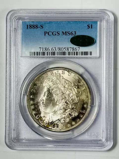 1888 S Morgan Silver Dollar PCGS MS-63 CAC Low CAC