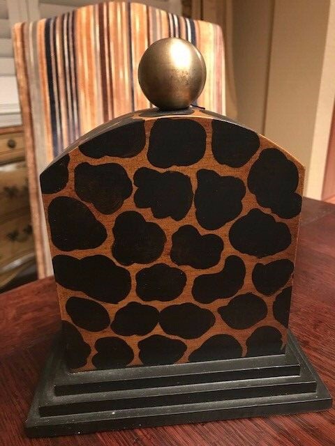 Animal print clock
