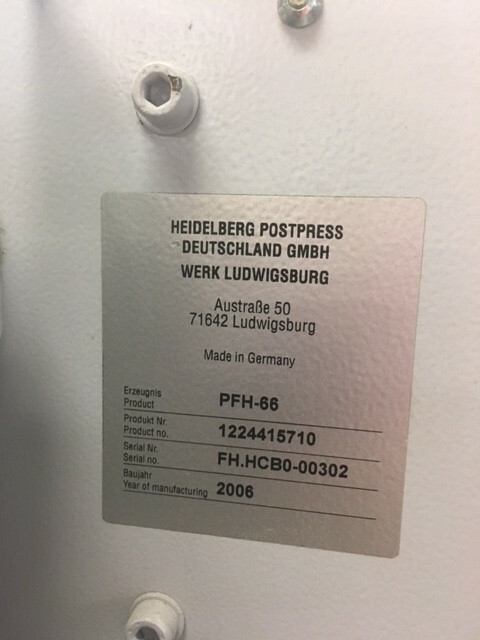 Heidelberg PFH 66 with VSA-66, 2006 Video Link In Description