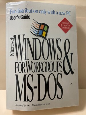Microsoft Windows For Workgroups & MS-DOS Including Floppy Disks & Product ID