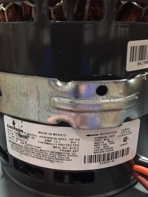 Nordyne 902346 Miller FASCO Furnace Replacement Blower Motor 3/4HP 4 SPEED 120V