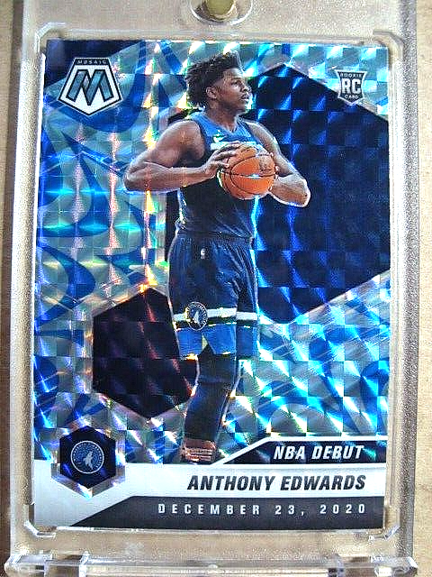 2020-21 Panini NBA Hoops Anthony Edwards Base Rookie RC #216
