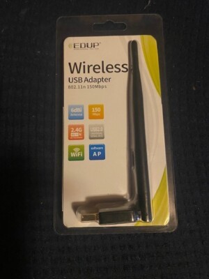 USB Wifi Adapter for PC Wireless Network Adapter  Dongle High Gain 6Dbi Antenna 