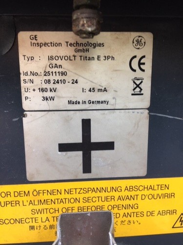 GE Industrial X-Ray Titan E 320KV x-ray generators and control