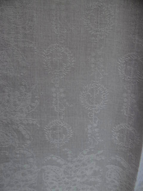 Set of 12~Lily of the Valley Fine Irish Linen Damask LAPKIN Antique Napkins 26