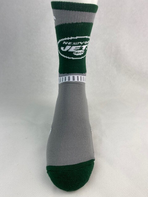 New York Jets Football Gray Sport Crew Socks