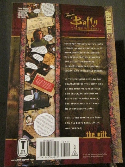 The Ultimate Buffy The Vampire Slayer Cine-Manga: The Gift - First Printing