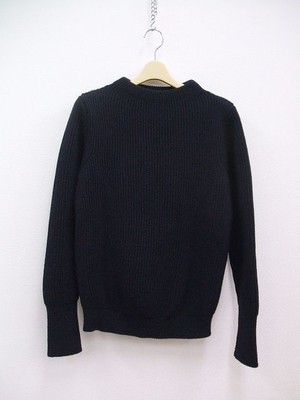 ANDERSEN-ANDERSEN Crew neck knit sweater Made in Italy size S  Navy 2-1214T 