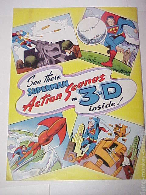 Superman Three-Dimension Adventures #1 FN/VF 1953 3D Origin Superman w/ Glasses